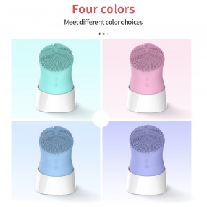 silicone skincare facial massage brush custom logo